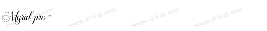 Myrid pro字体转换